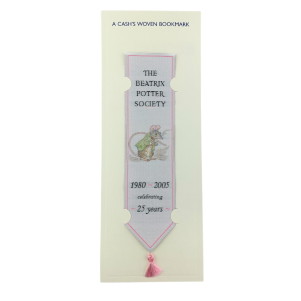 Beatrix Potter Society woven book mark