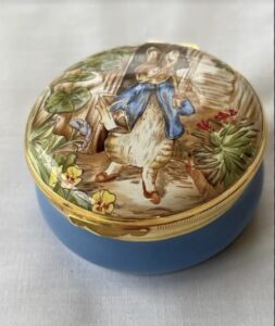 Beatrix Potter collectable enamel pill box